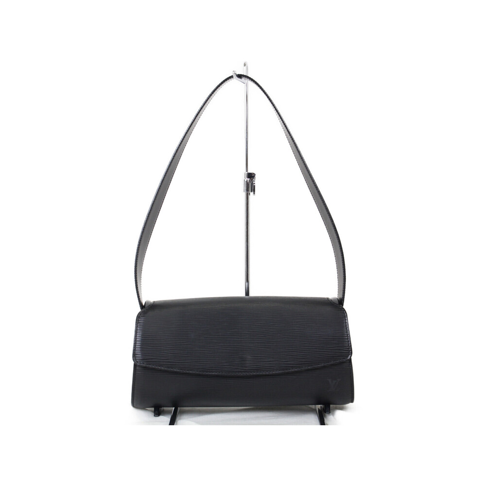 LOUIS VUITTON Nocturne Epi Leather One Shoulder Hobo Handbag Black